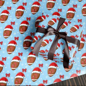 Funny 67 Christmas Wrapping Paper, Santa Meme Gift Wrap for Kids, Red and Green Holiday Gift Wrap Roll, Hilarious Christmas Gift Idea