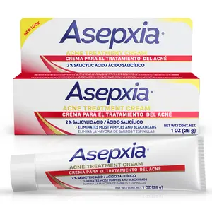 Asepxia Spot Acne Treatment Cream for Face, 2% salicylic acid, Single Pack, Rapid Maximum Strength Acne Treatment, Clears Pimples and Blackheads, Prevents New Acne and Controls Excess Oil, 1 oz