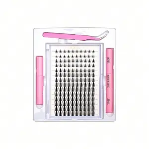 curl cluster eyelash remover fad  sh lashes dolley  elash  map Spiky Manga Extensions daily glam thick volume lash Natural Eyelash Cluster Set DIY Eyelash Extension Set Soft Eyelashes Extension Set C-shaped Curled Single Eyelash Set 9-12 mm Short Eyelash