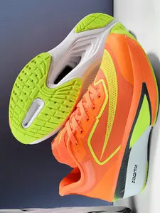 Unisex Carbon Fiber Running Shoes, Breathable Mesh Upper with Shock-Absorbing Thick Sole, Professional Marathon Sneakers for Speed Training, Long-Distance Running & Daily Wear, Trendy Multi-Color Footwear