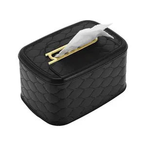 Unique Bargains 1 Pc Tissue Box Cover with Spring for Bedroom Table