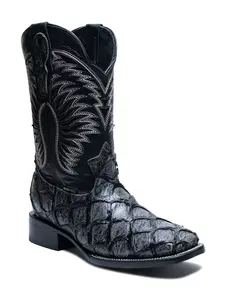 JP Western Boots - Grey Pirarucu