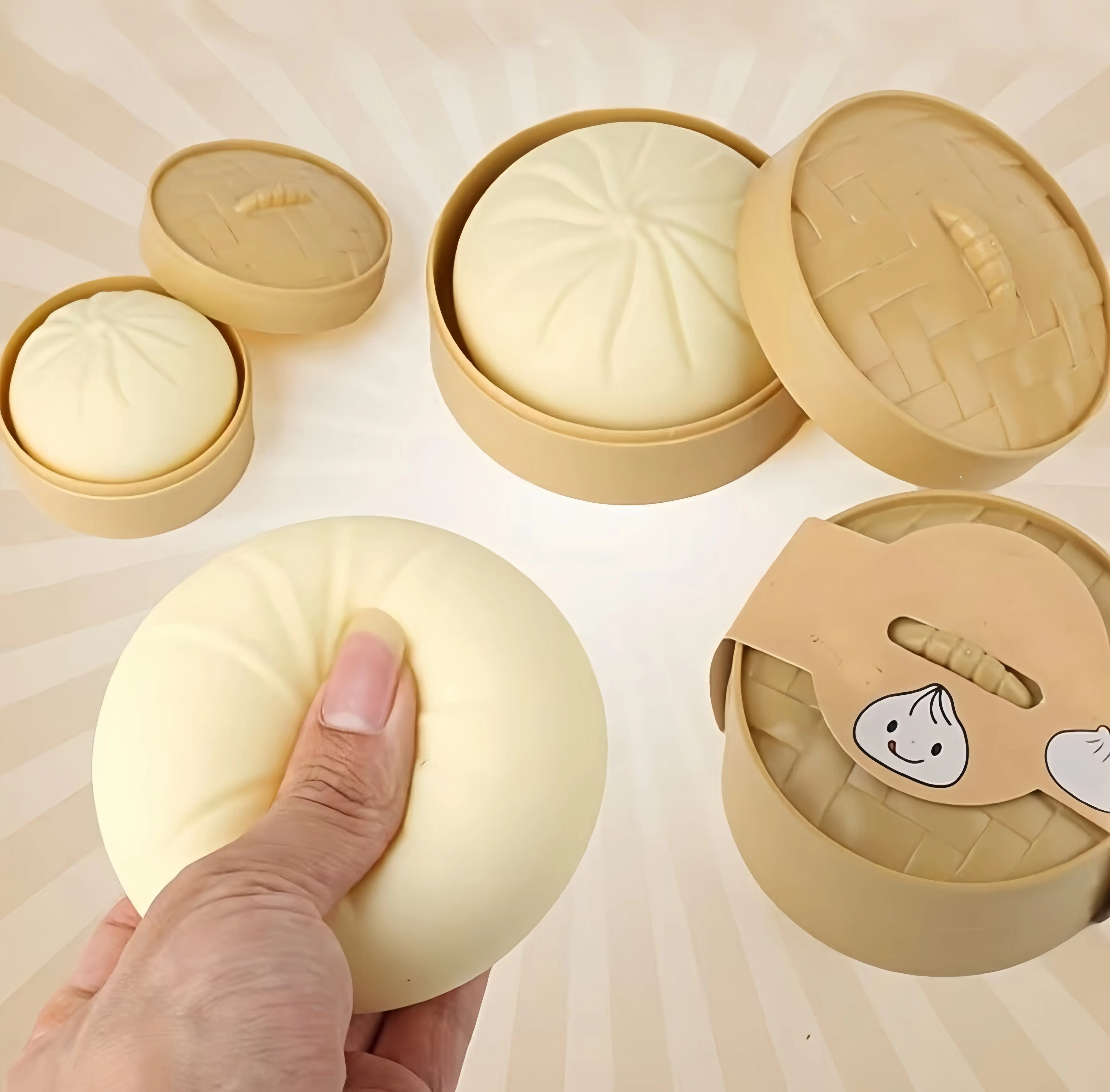 Dumpling Mystery Box – Quick rebound,Full of surprises, Colorful Soft Squeeze Stress Balls Fidget Sensory Toy, Decompression Gift for Kids Adults Squishy toy, Soft Sensory Squeeze Toy for Stress Relief