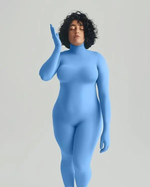 Second Skin Catsuit - Sky Blue
