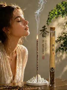 Osmanthus Ritual Herbal Incense Stick 10g | Osmanthus, Sandalwood & Agarwood Aromatherapy Incense for Relaxation, Sleep & Calm Home Atmosphere | Natural Floral Woody Meditation Incense