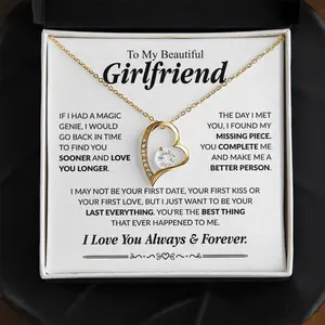 Gifts For Girlfriends, Girlfriend Birthday Gifts, Necklace for Girlfriend Jewelry, Girlfriend Christmas Anniversary Gift, Couples Necklace