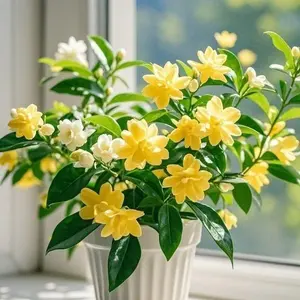 100 Pcs Rare Yellow Jasmine Seeds – Fragrant & Bright Blooms, Easy to Grow, Perfect for Garden & Patio Pots