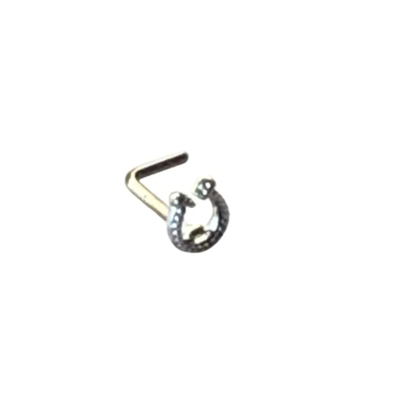 L Backing Nose Piercing 20G - Lightweight Design for Versatile Use Body Jewelry