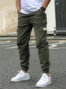 Men's Casual Jogger Pants, Comfortable Loose Fit, Multiple Pockets, Warm & Breathable Fabric, Perfect for Daily Wear, Casual Outdoor Pants