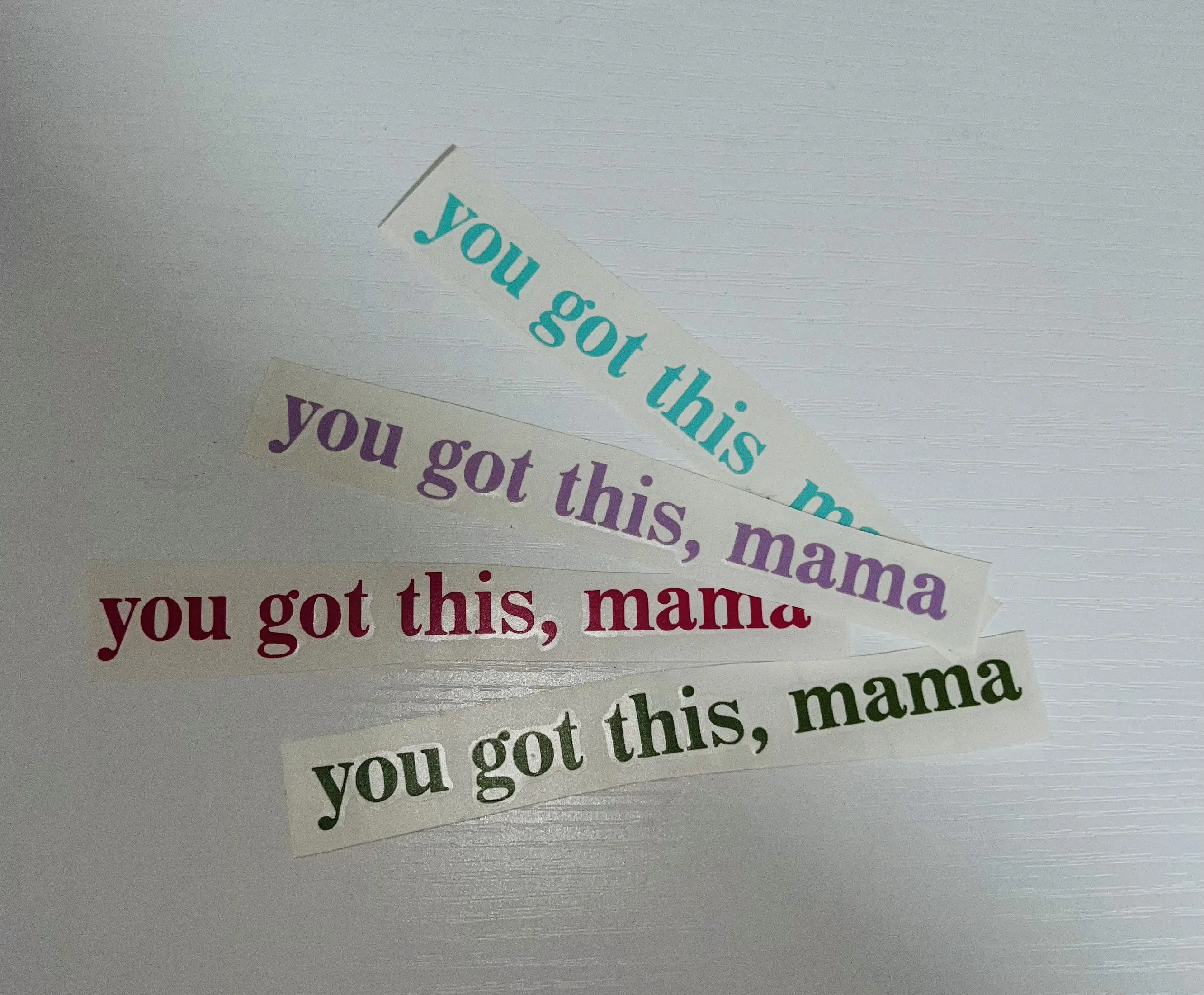 You Got This Mama Custom Decal | Permanent Vinyl Decal | Inspirational Stickers For Moms | Mirror or Wall Decal | Water Bottle Sticker