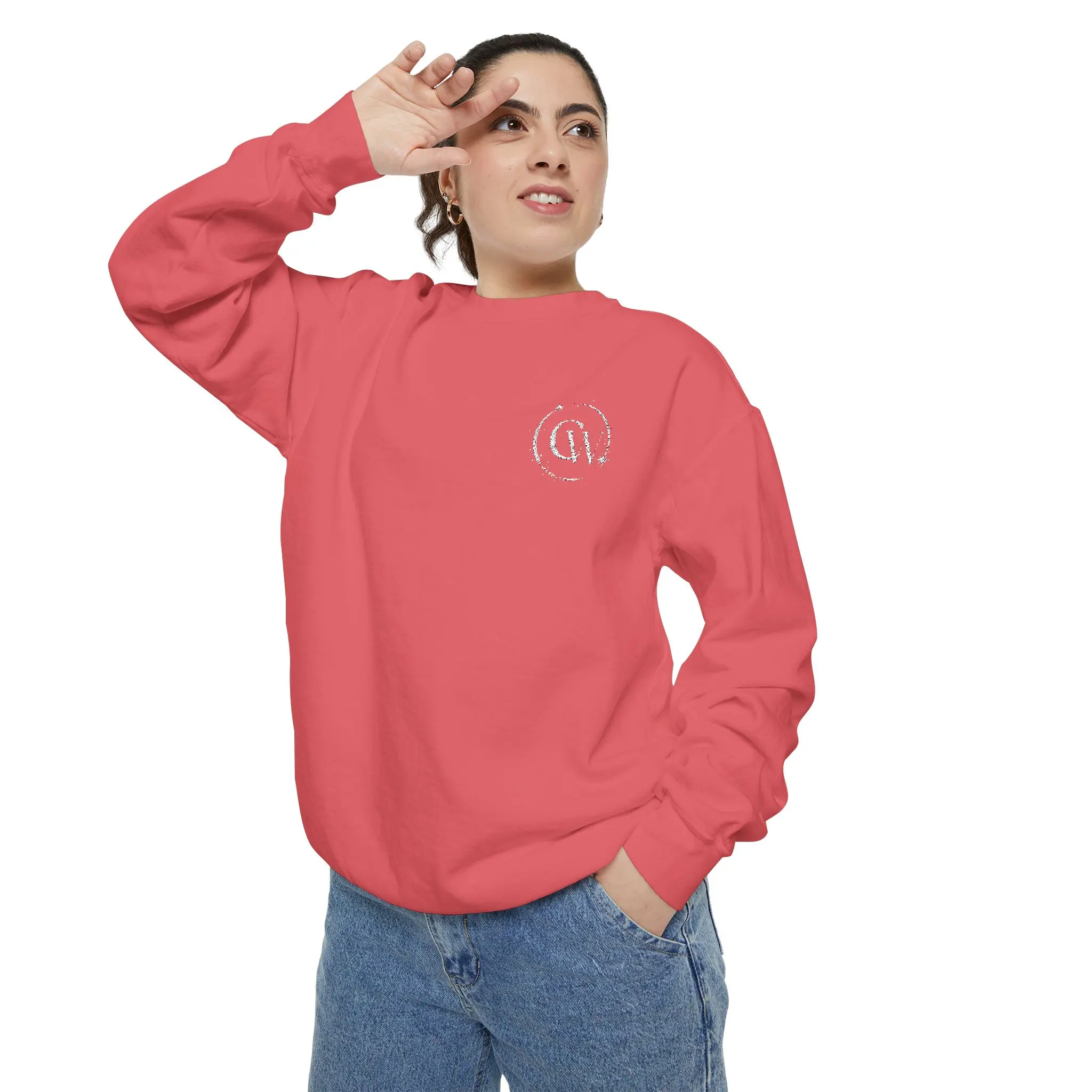 Chrysway Cozy Unisex Garment-Dyed Sweatshirt in Soft Yellow, Perfect Gift for Fall, Casual Wear, Trendy Brand Apparel, Comfortable Everyday Style