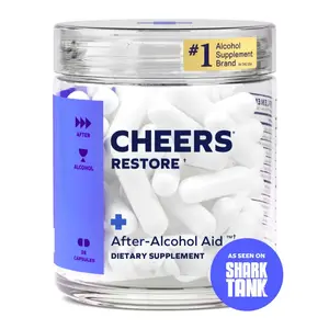 Cheers Restore | Supplement with DHM + L-Cysteine Liver Support & GABA Rebound Reduction | 36 ct