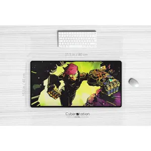 [Sale off up to 65%][Free Ship] ARCANE - Gaming Desk Mat | VI |  31.5 x 15.5 in / 80 x 40 cm - Piltover Finest - Enforcer Squad | Gift idea | Riftbound