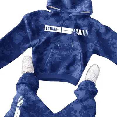 トップス Scuffers Raw Blue Hoodie Raw Blue Hoodie - Oversized Hoodie | Scuffers