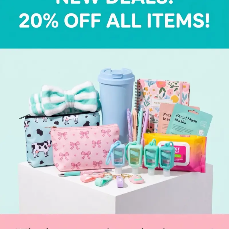 Mini Scoop: Stationery, pens/pencils, beauty and self care (11-14 items) Mini Scoop: Stationery, pens/pencils, beauty and self care (11-14 items)