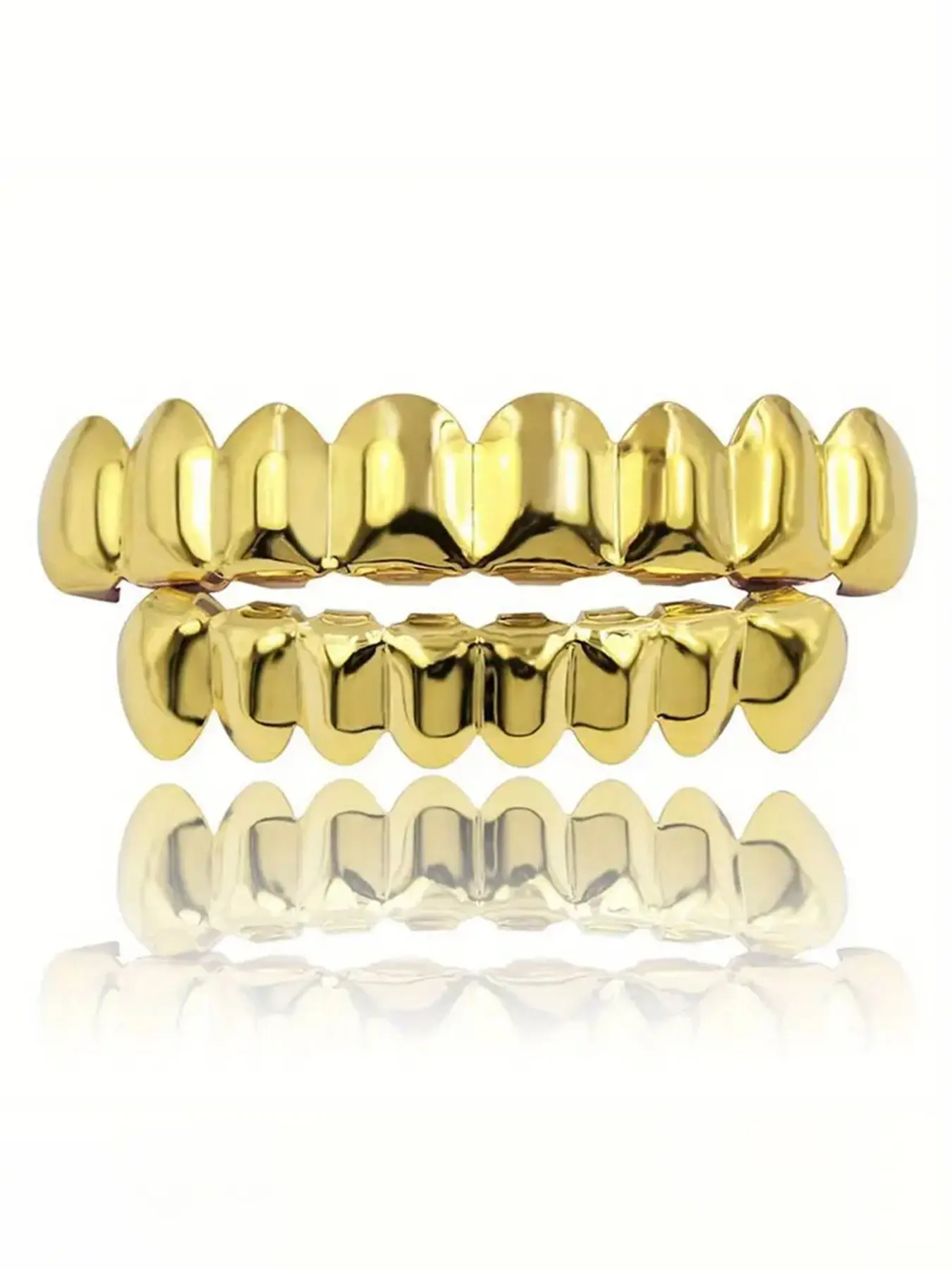 Dental accessories, Teeth Brace, Teeth Accessory, hip-hop braces set, gold-plated copper, hip-hop street style, Rapper, versatile accessories to enhance temperament, suitable for both men and women