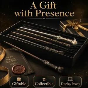 Large Bore Resin Wand with Flame Effect, Creative Role Play Toy, Cool Collectible Prop with Fun Play Experience, Ideal Novelty Gift & Hobby Item for Game and Cosplay Enthusiasts of All Ages