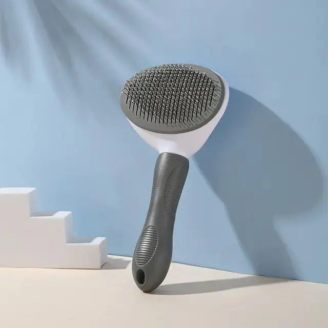 Stainless Steel Pet Comb for Dog and Cat Grooming - Ergonomic Design, Durable & Efficient, Lightweight 0.18-0.21 kg, Available in Gray, Blue, Pink
