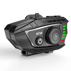 Motorcycle Helmet Headphones with Bluetooth-compatible 5.4, 30 Hours Battery Life, Ip67 Waterproof, Noise Cancelling, Universal for Biking & Skiing