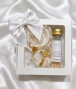 Christening Roses HANDMADE CANDLE