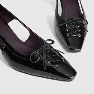 Delicate bow 2026 new high heels