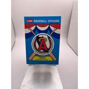 Fleer California Angels Baseball Sticker Sports Card