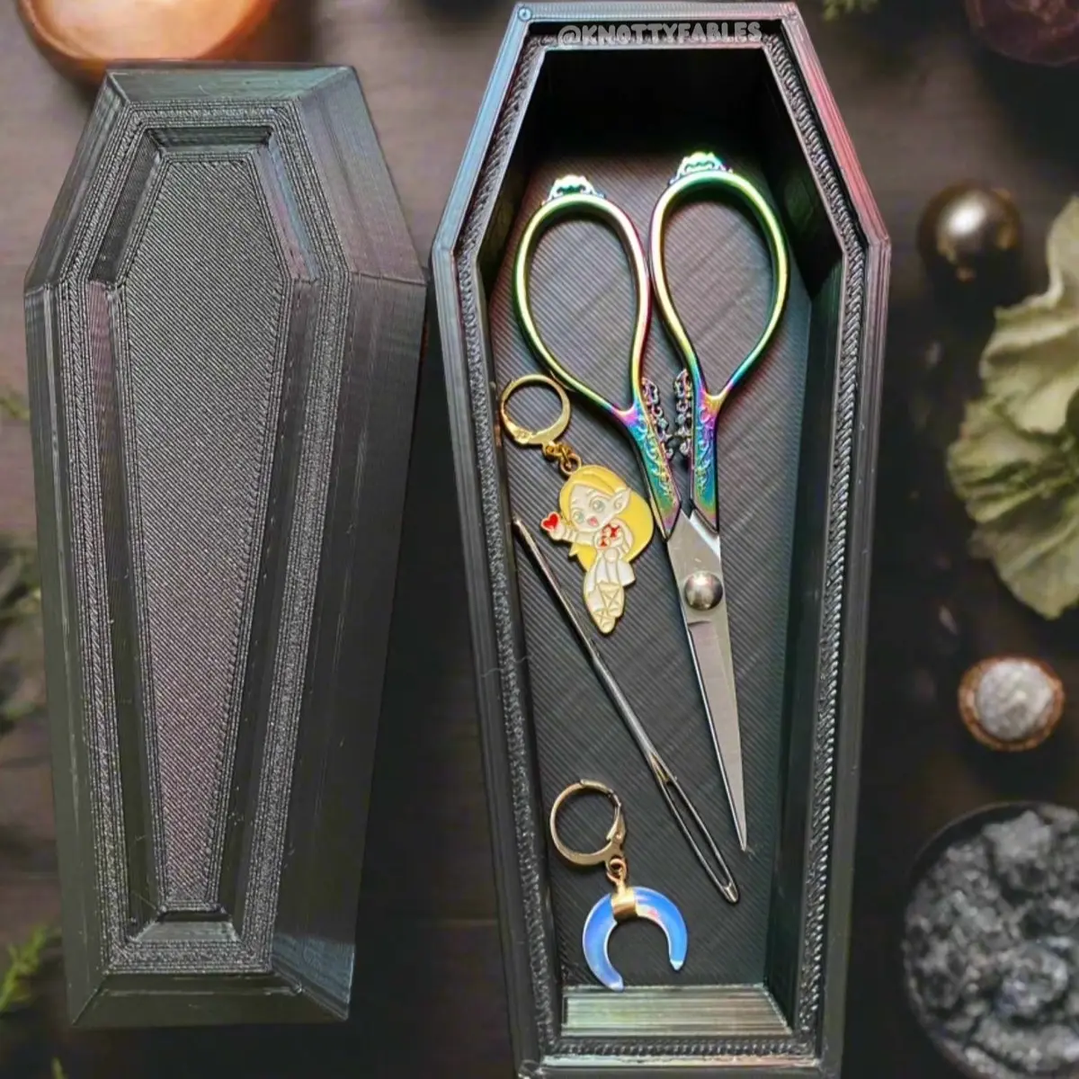 Coffin Trinket Dish for Home Organization and Storage
