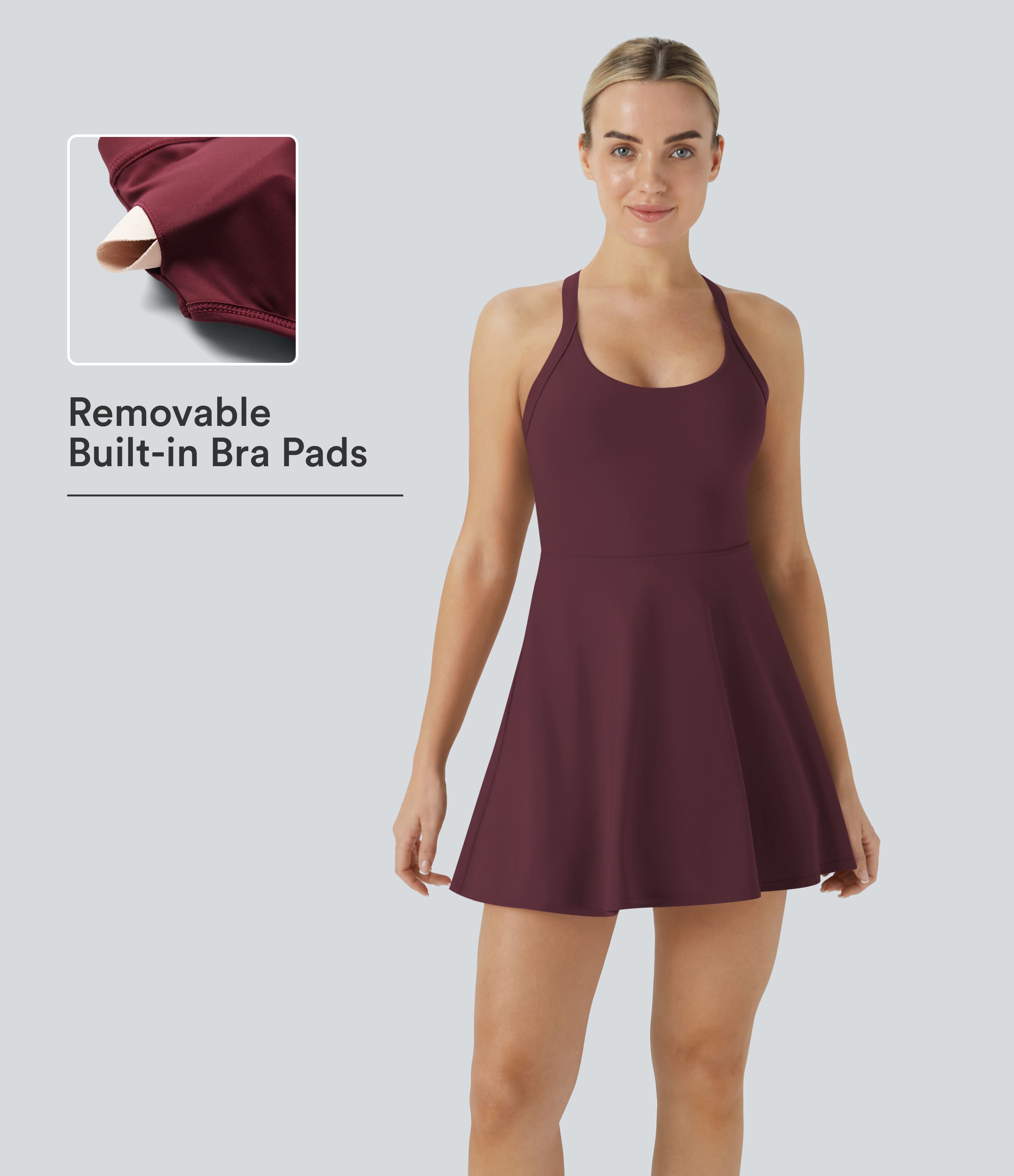 Halara Backless Sleeveless Criss Cross Active Spring Dresses for Women - Easy Peezy, Dresses with pockets for Yoga Workout Running, Women's Sports & Outdoor Clothing Halara Backless Sleeveless Criss Cross Active Spring Dresses for Women - Easy Peezy, Dresses with pockets for Yoga Workout Running, Women's Sports & Outdoor Clothing