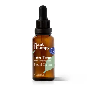 Plant Therapy Tea Tree with Niacinamide Facial Serum 1 oz with Tea Tree Essential Oil, Witch Hazel, and Willow Bark, Excellent for Daily Skincare for Problem