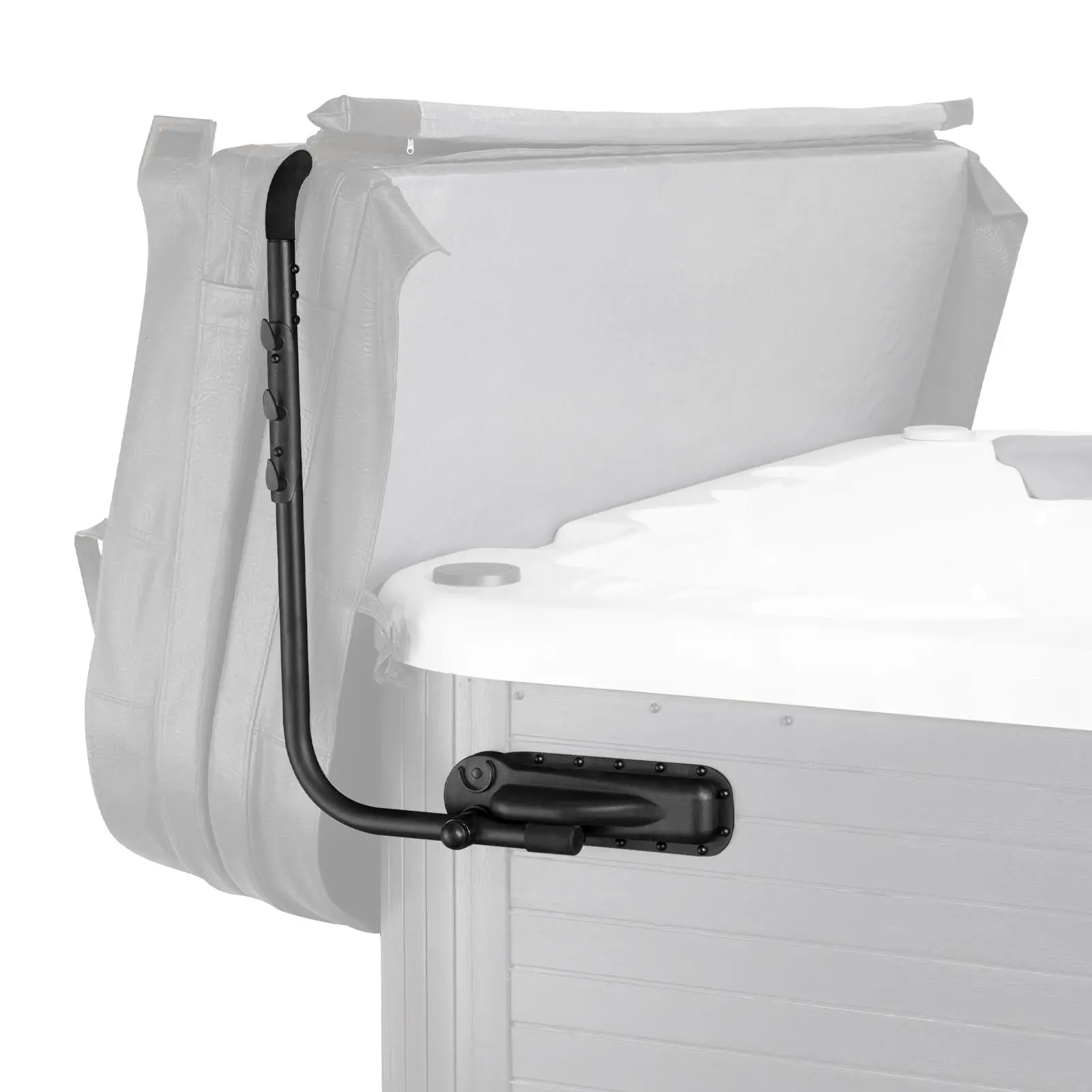 【summerfinds】VEVOR Aluminium Hot Tub Cover Lift, Adjustable Spa Cover Lift with 31.5"-41.3" Height & 69"-100.5" Width, Top Double-Side Installation, Suitable for Rectangular Hot Tubs & Bathtubs, Home Use