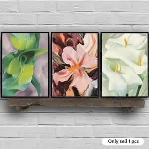 PIKPAKA Georgia O'Keeffe Abstract Flower Artwork Exhibition Print Painting Calligraphy Water-resistant, scratch-resistant, durable and easy to clean. Suitable for decoration in bedrooms, kitchens, cafes. An ideal gift for special occasions and parties.