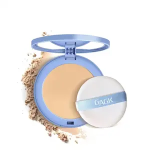 24-Hour Long-Lasting Oil-Control Setting Makeup Soft Powder Foundation,GAGK,Waterproof & Sweatproof All-Day Wear,Matte Finish,Non-Toxic, Recyclable