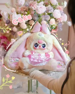 CN  Baby Three-Lili Rabbit Town v5 400% series Mystery Boxes Bag Pendant Bunny Plush Dolls Soft Collectibles