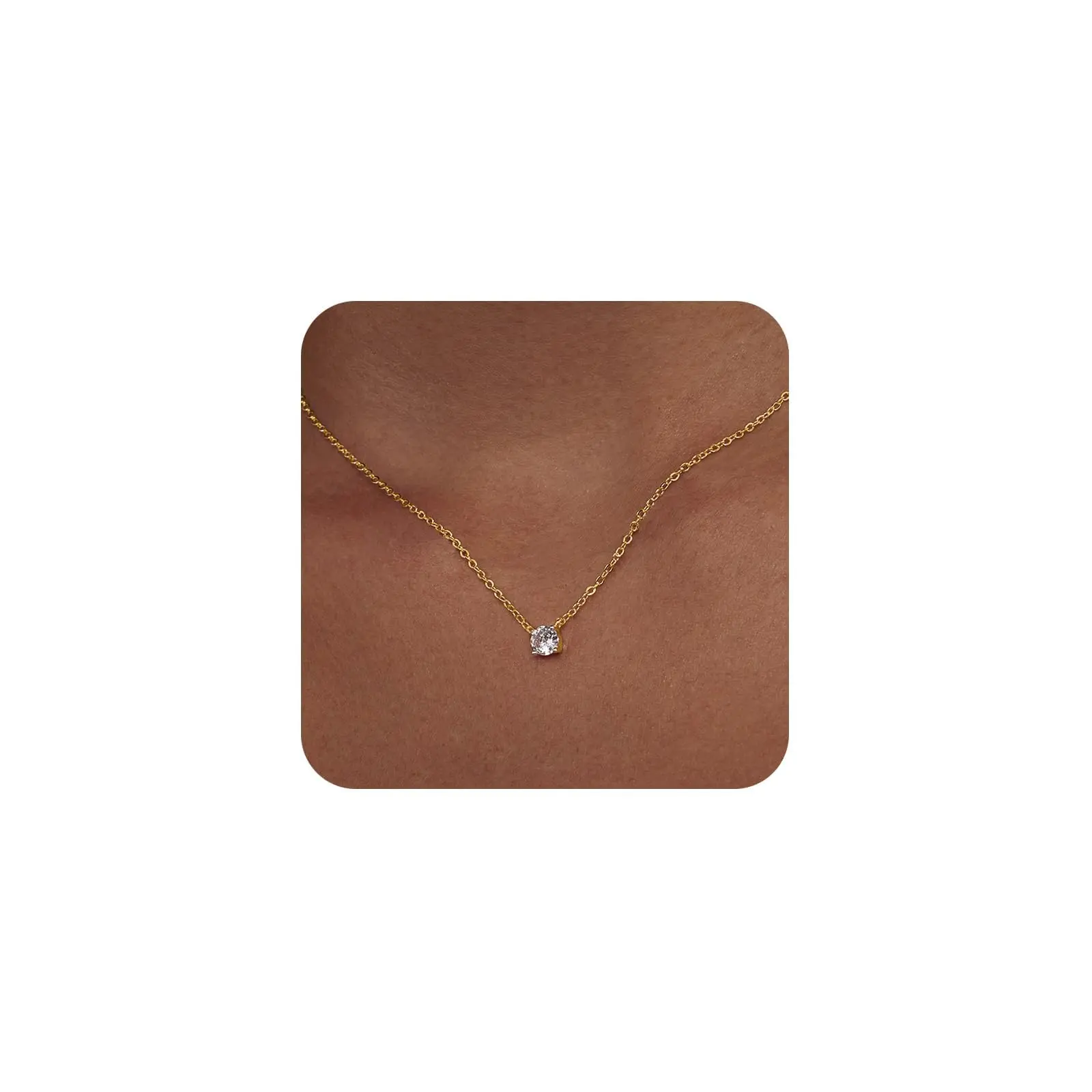 Gold-Round CZ