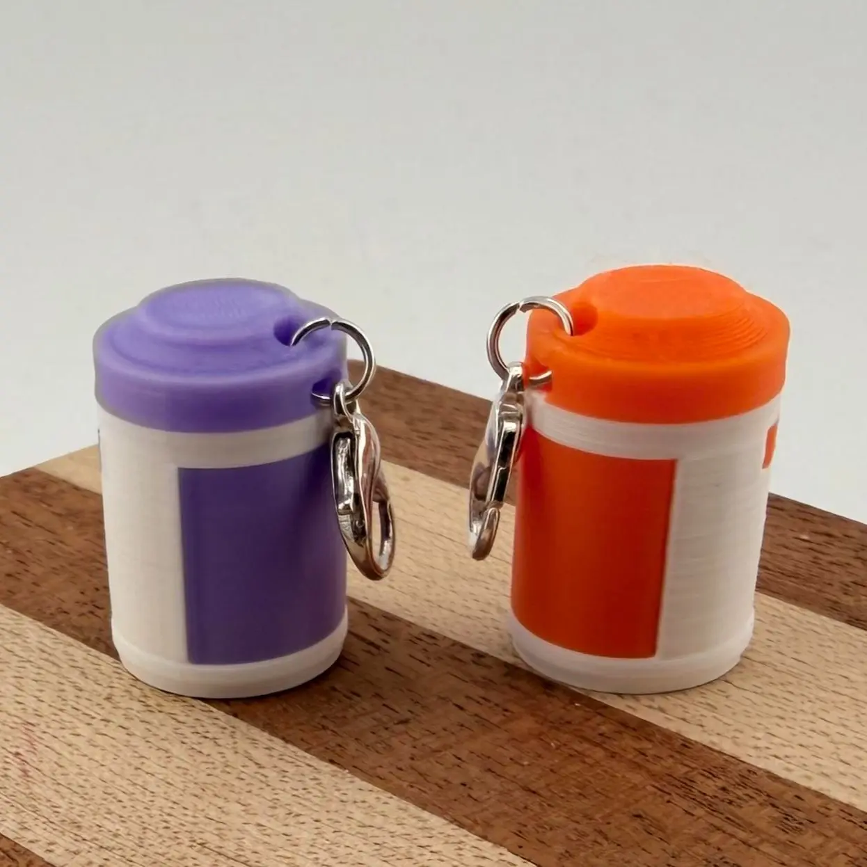 Funny nurse badge reel charms - Sani wipe container