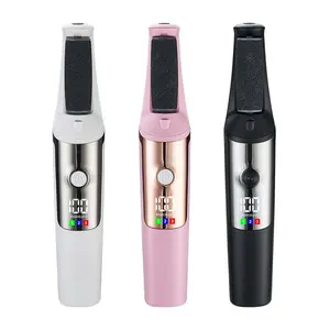 Rechargeable Electric Foot File, 1 Count Portable Cordless Foot Callus Remover, Professional Pedicure Tool for Home & Travel