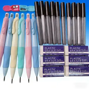 Unbreakable 2.0mm Lead Pencils for Kids Correct Grip & Posture Elementary School Handwriting Essentials 3/6 Pack Soft Easy to Clean