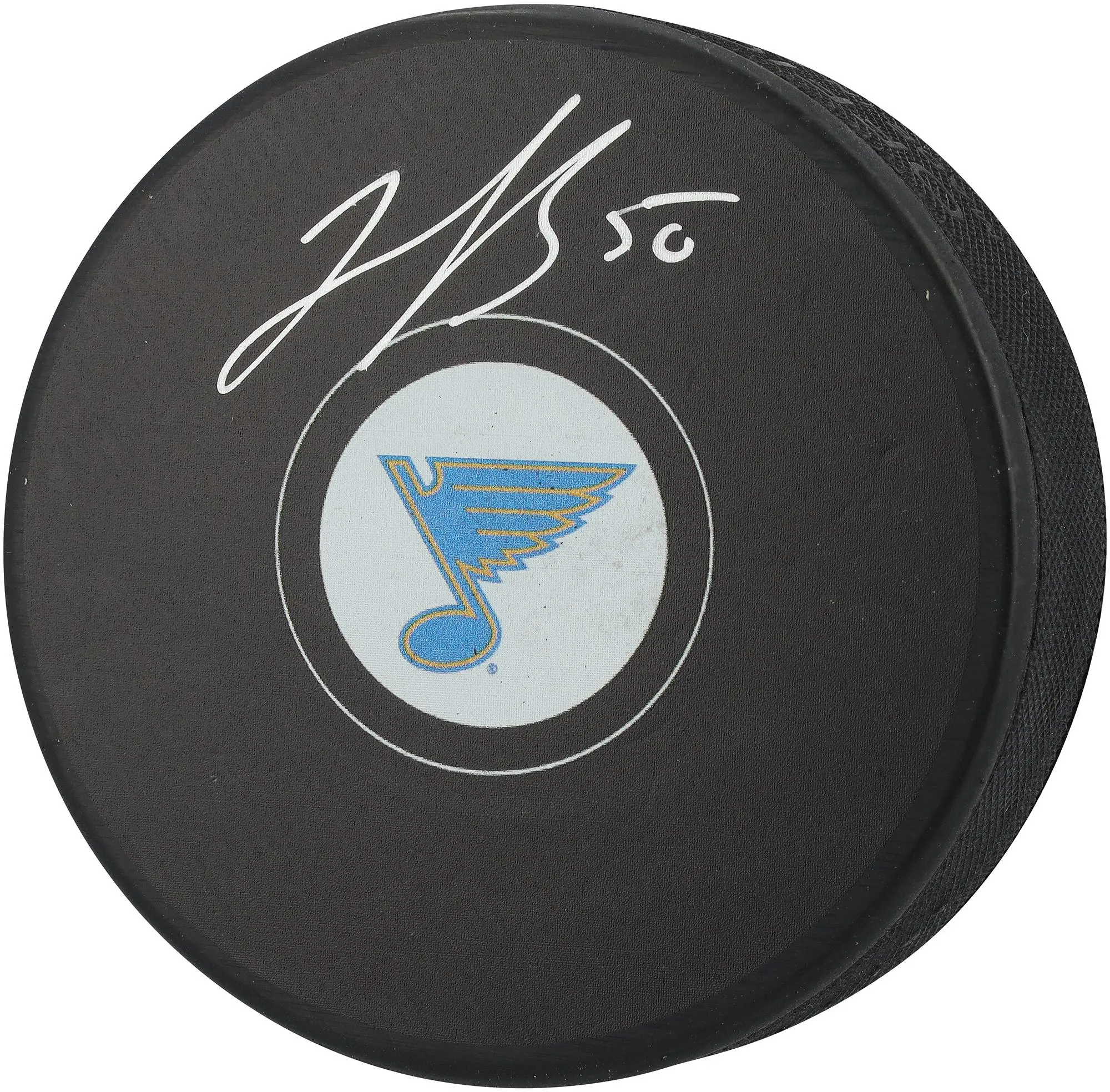 Jordan Binnington St. Louis Blues Autographed Hockey Puck - Fanatics Authentic Certified