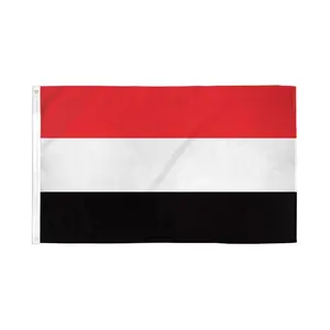 Yemen Flag 2x3ft Polyester Banner, Dye Subbed Print with Fly Edge for Home & Festive Party Supplies