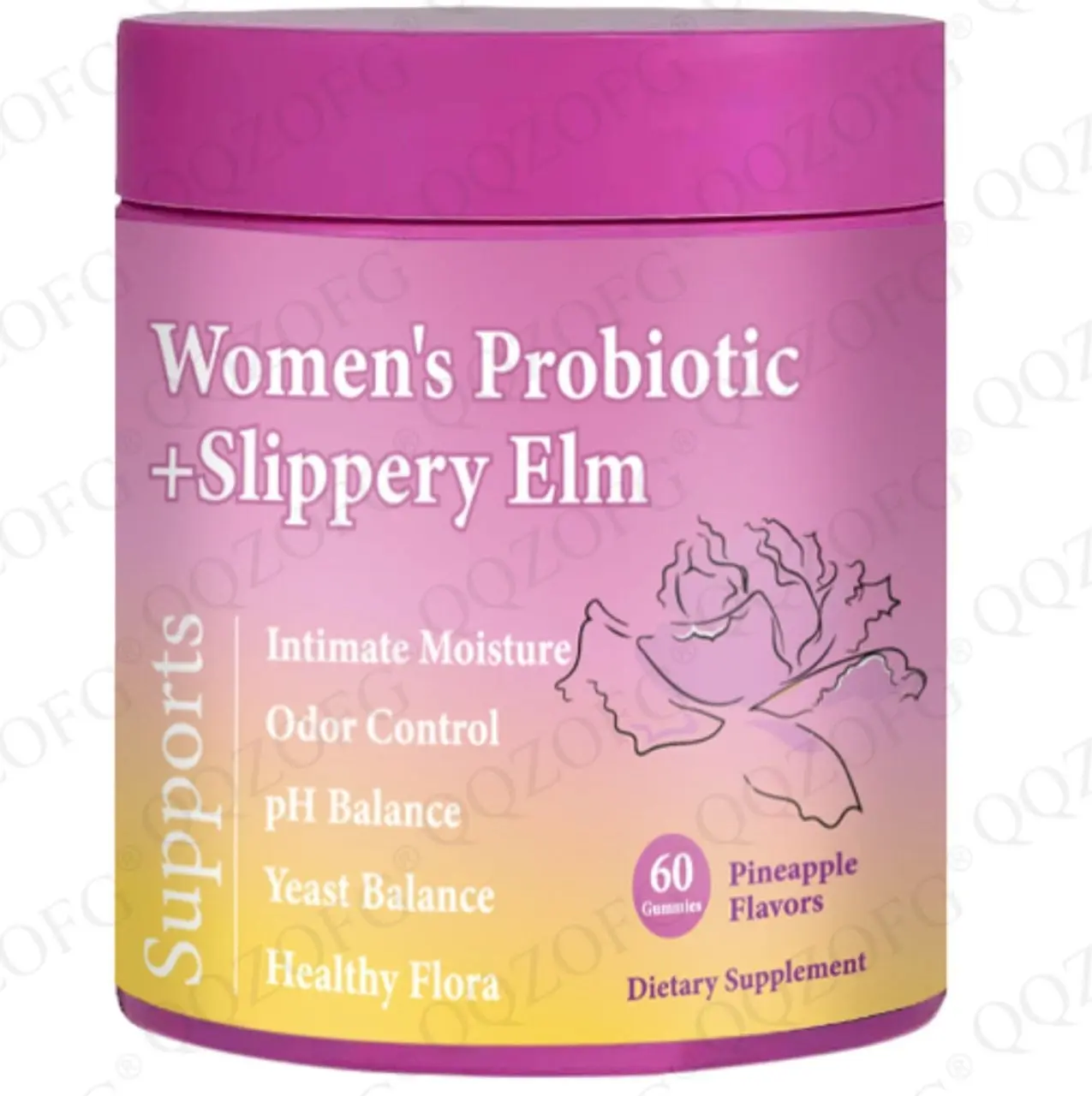 Women's probiotic gummies (60 capsules/bottle)