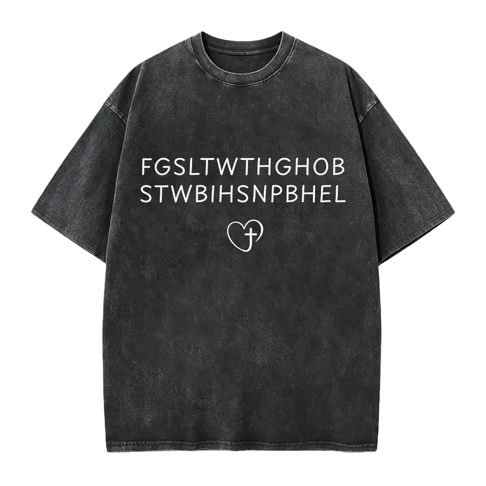 For God So Loved John 316 Bible Verse Graphic Tee FGSLTWTHGOB Shirt Christian Acronym Shirt Faith Religious Gift Church Worship Leader Tee