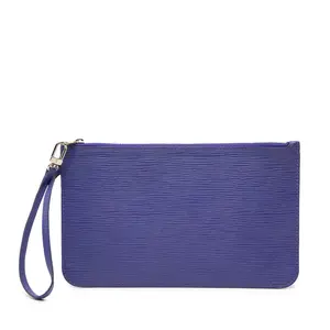 Pre-owned Louis Vuitton Calfskin Small Leather Goods Neverfull Epi Pouch