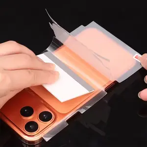 2-Pack Full Coverage Matte Back Film Protection for iPhone 17 Pro Max/17 Air/17 Pro, Side + Rear Screen Protector with Installation Tools