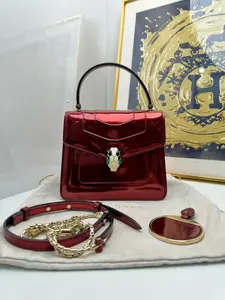 Pre-owned Bvlgari Leather Messenger Bags Preloved Serpenti 18*16*10cm Bag 109314