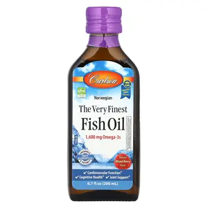 Carlson Norwegian, The Very Finest Fish Oil, Natural Mixed Berry, 6.7 fl oz (200 ml)