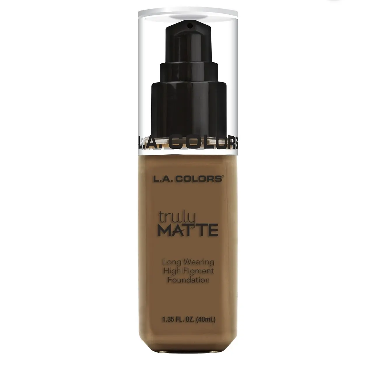 L.A. COLORS Truly Matte Foundation, Cappuccino, 1.35 fl oz