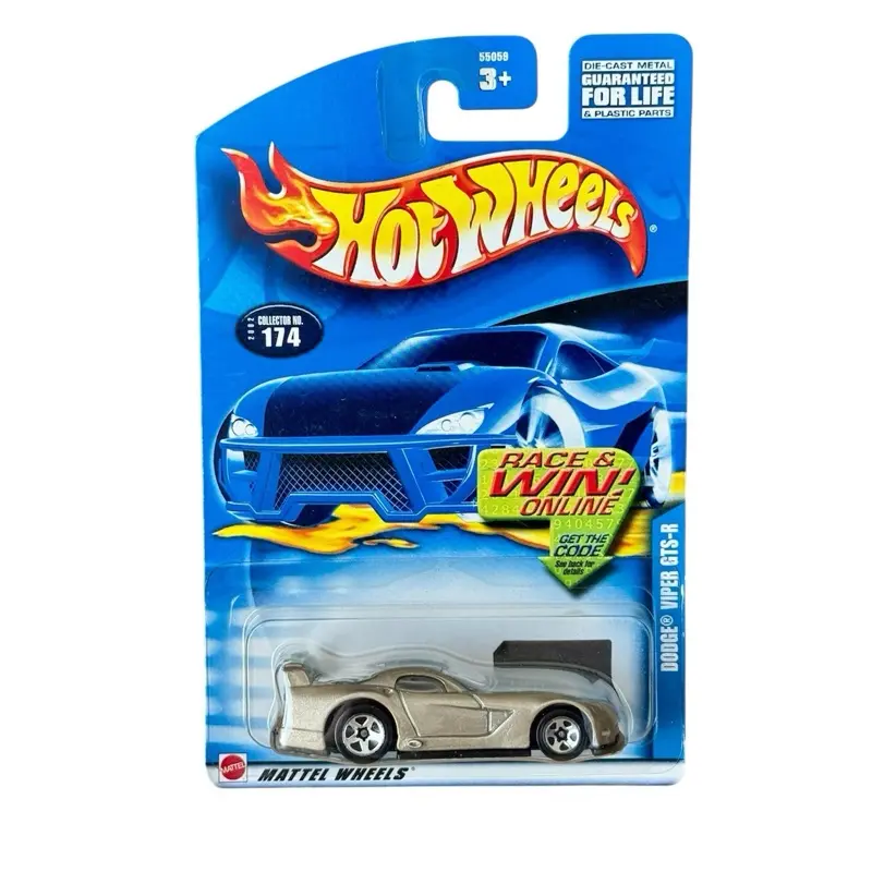 Hot Wheels Dodge Viper GTS-R 1:64 Diecast Car 174, Model Cars, Diecast Toys