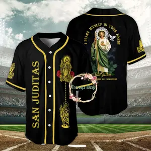 San Juditas Tadeo Jersey, Sanjuditas Baseball Jersey, Gift Sanjudas Tateo Mexcico Jersey for Men and Women, Baseball Jersey Style
