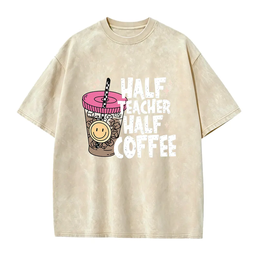 Half Teacher Half Coffee Shirt, Teacher Coffee Shirt, Funny Teacher Shirt, Coffee Lover Gift, Teacher Gifts, Back To School