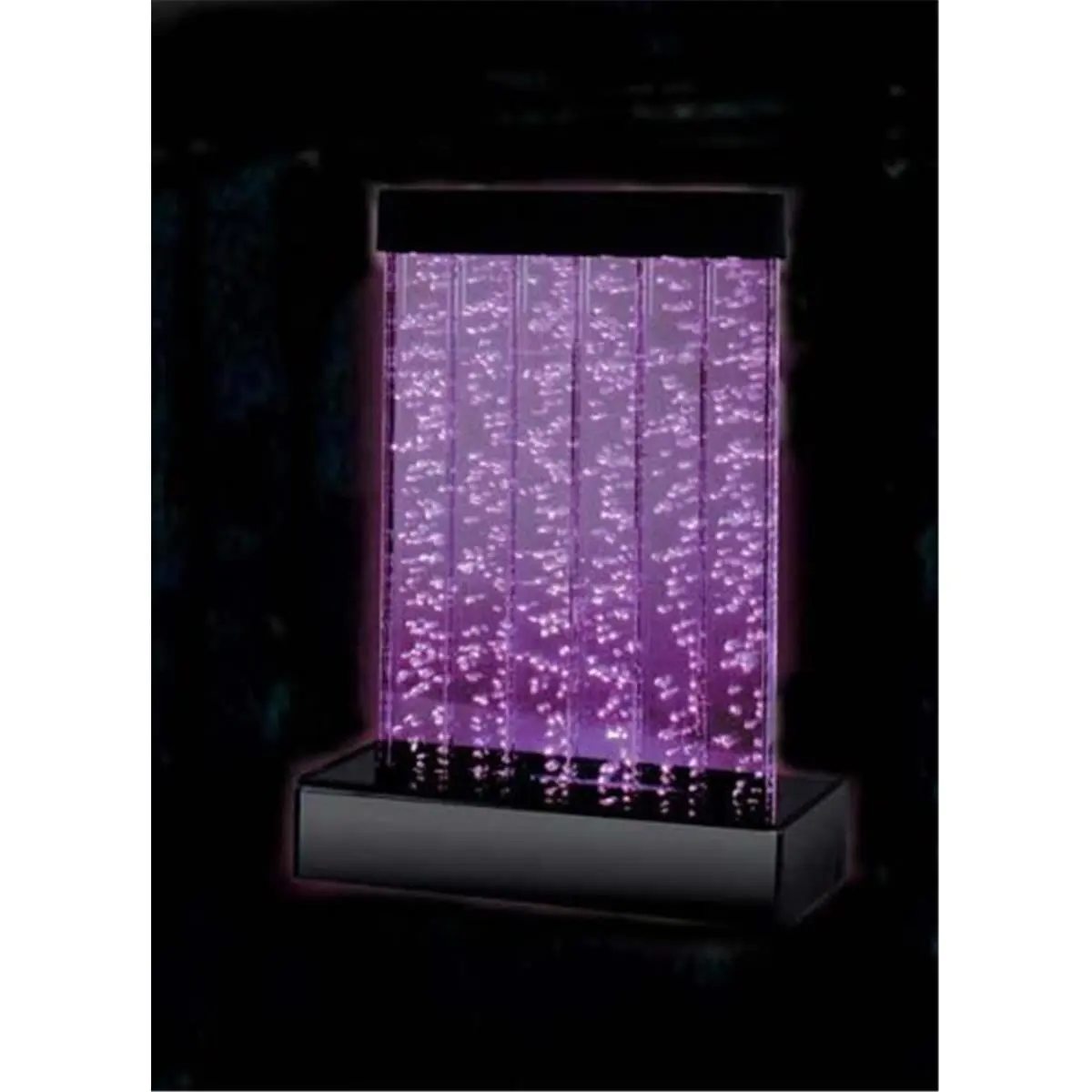 212 MAIN Midwest Tropical Water Panel Fountain - Durable Cell Cast Acrylic Dog & Cat Feeding Supply, Quiet Bubble Flow, Easy-Clean Floor Model, Wall Decor, Easy to Maintain Home Decor, Interchangeable Color Filters